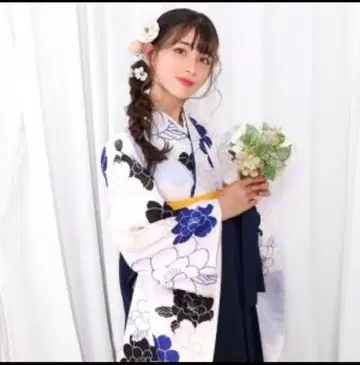 졸업식 하카마 간편 하카마 착용 간편 안심의 럭셔리 5점 풀세트