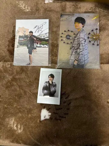 후루카와 유키 폴라로이드와 사인 포함 사진 엽서 3장 세트