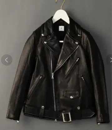 BEAUTY&YOUTH 블랙 가죽 라이더 자켓