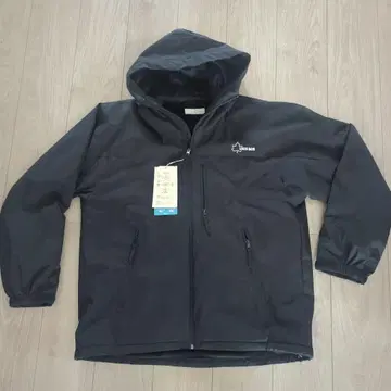 후드 부착 나일론 자켓 블랙