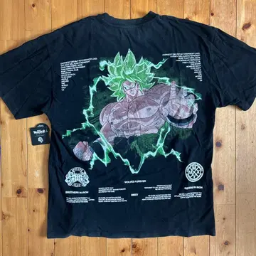 택 포함 DARC SPORT T셔츠 드래곤볼 콜라보 브로리