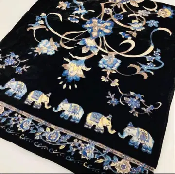 미사용품 오카쥬 OKAJIMA 벨벳 스톨 숄