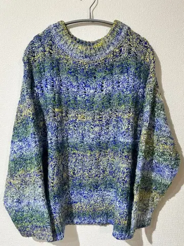 컬러풀 니트 풀오버 프리 사이즈