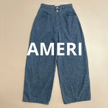 Ameri MEDI SCRATCH OVAL WIDE DENIM 아메리