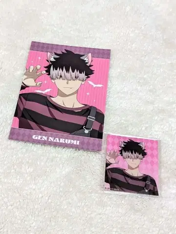 괴수 8호 신작 할로윈 ver. 나루미 겐 아크릴 카드 엽서