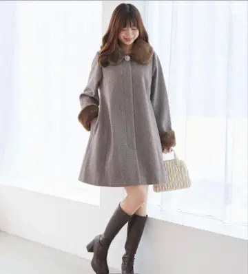 [ 택 포함 새상품 ] 마제스틱 레곤 7way 퍼 x 비쥬 코트 XS