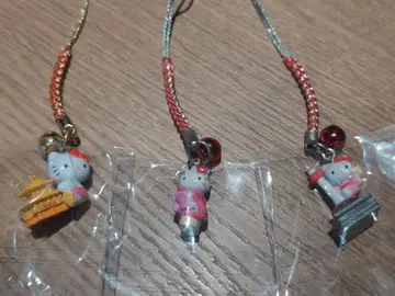 지역 한정 키티 스트랩 교토 한정판 깃발 없음