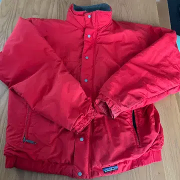 patagonia 빨간색 플리스 나일론 자켓