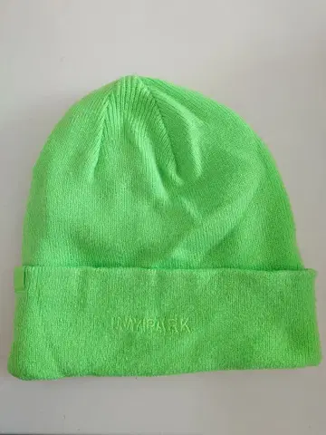 adidas IVY PARK 형광 그린 니트 모자 HC5922