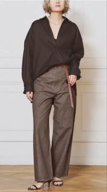 IENA LA BOUCLE 스트레이트 컬러 데님 팬츠 36 사이즈