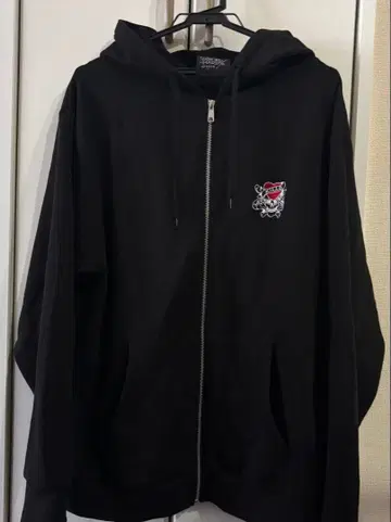 Ed Hardy 에드 하디 블랙 후드티 스컬 디자인
