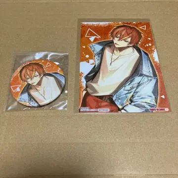 프로세카 시노노메 아키토 캔뱃지와 L판 브로마이드