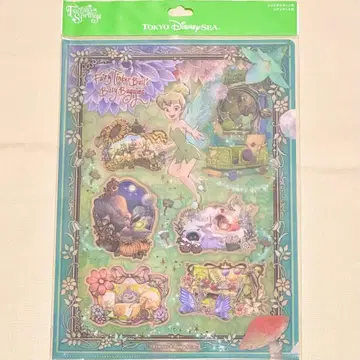 팅커벨 A4 A5 클리어 홀더 2장 스티커 5장 세트