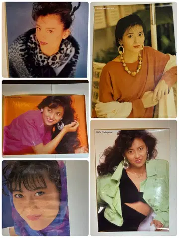 나카야마 미호 포스터 A2 사이즈 1980년대 포스터 5장 세트