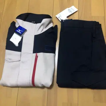 미즈노 작업복 상하의 세트 L 사이즈 네이비