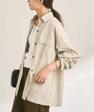 리오셀 코튼 셔츠 자켓