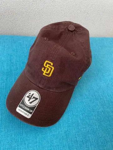 47 SD 로고 야구 모자 브라운