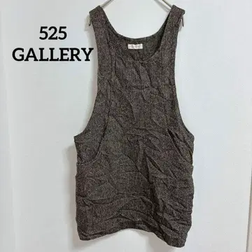 525GALLERY 슬리브리스 미니 원피스 믹스 브라운 포켓