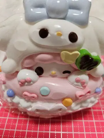 kikisquishy 피아노짱 케이크형 스퀴즈 XL 시나몬 핑크 화이트