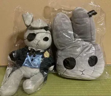 블랙 집사 비터 토끼 봉제 인형 쿠션