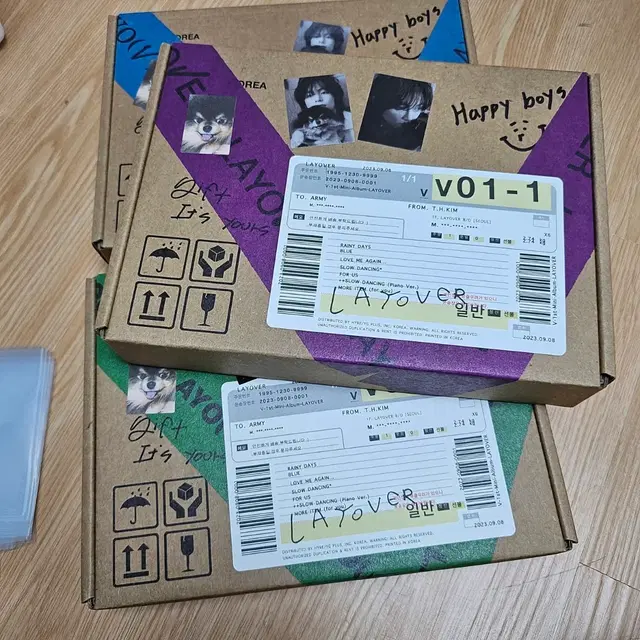 3개 세트 레이오버 LAYOVER 앨범 개봉