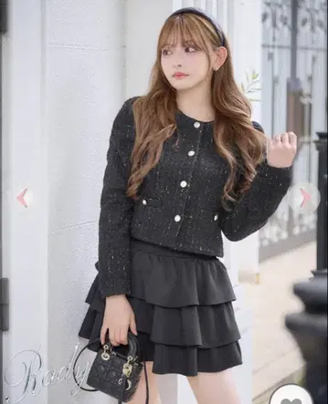 Rady 퍼프숄 트위드 자켓