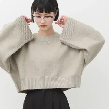 새상품급! [ NOGL/노글 ] 숏 루즈 리브 니트