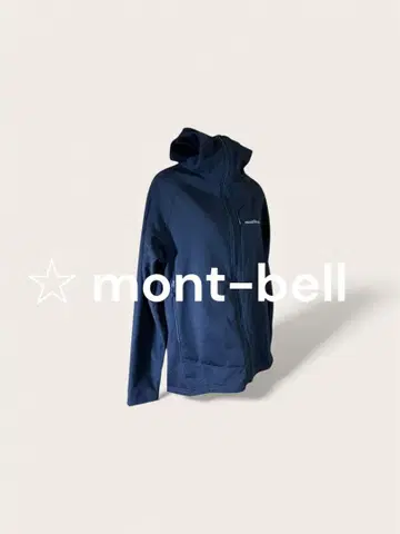 새상품급 몽벨 레일 액션 후드티 블랙 mont-bell