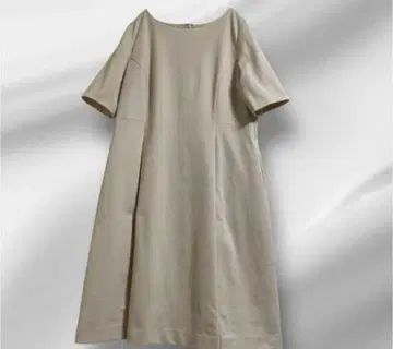 빅 사이즈! KUMIKYOKU 고급 베이지 원피스 미디엄 기장
