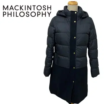 MACKINTOSH PHILOSOPHY 후드 부착 다운 자켓 네이비