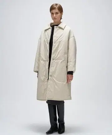 cloenc 패딩 롱 코트