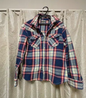 할리우드 런치마켓 BLUE/BLUE 체크 무늬 셔츠 여성용