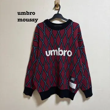 MOUSSY UMBRO 니트 F 사이즈 레드