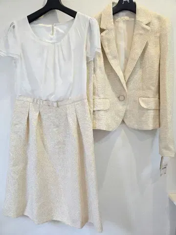 택 포함 스커트 수트 원피스 여성용