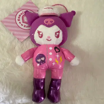 하라주쿠점 한정판 마스코트 홀더 봉제 인형 키 비주얼 쿠로미 산리오