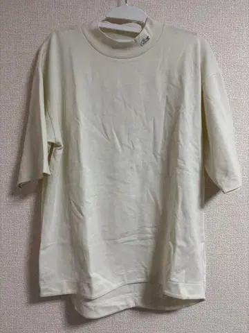 LACOSTE 릴랙스 핏 T셔츠 US S 크림
