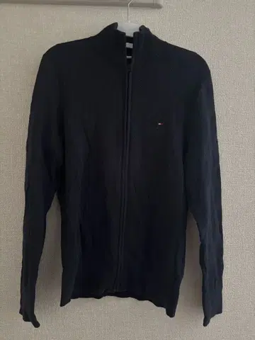 TOMMY HILFIGER 네이비 집업 스웨터 S