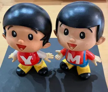 [레어] 쇼와 시대의 것 얀보 마보 저금통 캐릭터 피규어