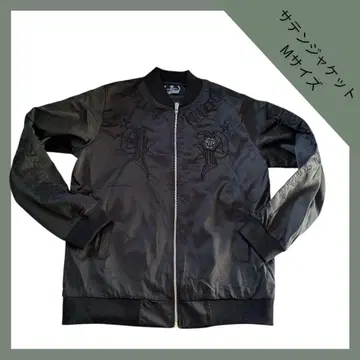 새틴 자켓 M 사이즈 블랙