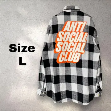 ANTI SOCIAL SOCIAL CLUB 체크 플란넬 셔츠 중고