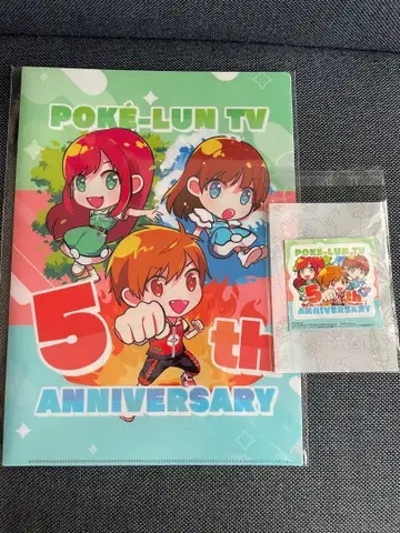 포켓룬 TV 클리어 파일 스티커 세트 판매