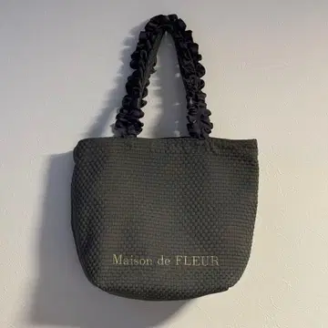 메종 드 플뢰르 토트백 그레이