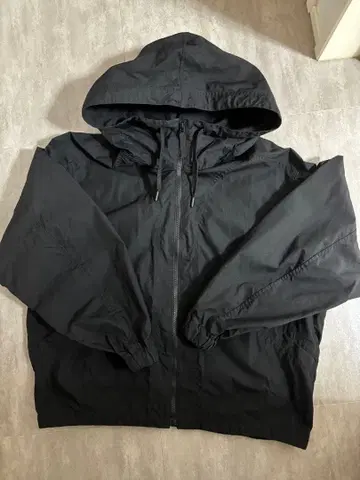 [ 정가 5,990엔 ] 유니클로 U 후디드 블루종 블랙 M