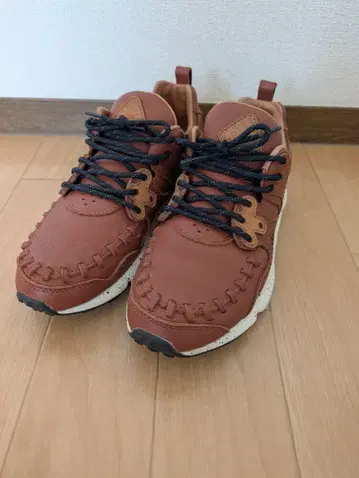 Flower mountain 25cm 브라운 가죽 스니커즈