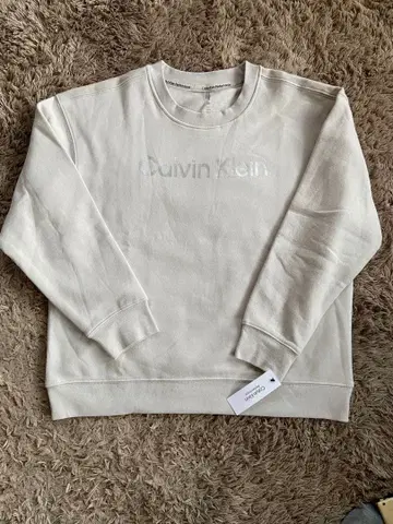 캘빈 클라인 퍼포먼스 베이지 맨투맨 L 사이즈