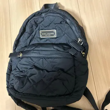 MARC JACOBS 블랙 퀼팅 나일론 백팩