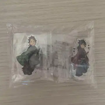 귀멸의 칼날 카마도 탄지로 & 토미오카 기유 테치테치 스탠드 세트