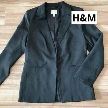 H&M 다크 그레이 테일러드 자켓