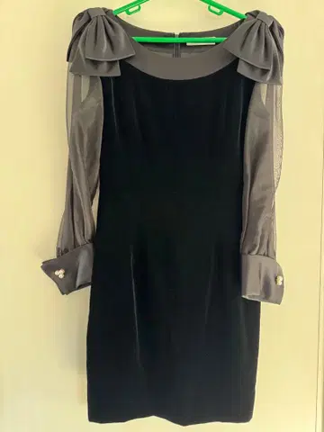 벨벳 원피스 오간자 일본제 9호 결혼식 파티 드레스