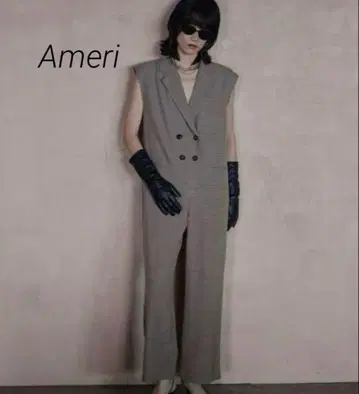 [ Ameri ] MINI CHECK JACKET ROMPERS